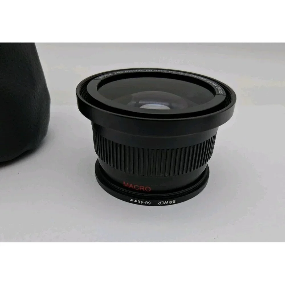 Bower Pro Digital HD DSLR MC AF 0.42x46mm Camera Lens Macro Japan Optics